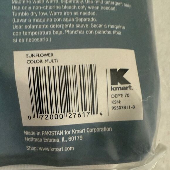 Vintage Sunflower Gingham Kitchen Curtain Cafe Curtains - Picture 7 of 8